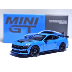 Mini GT Ford Mustang Dark Horse – Grabber Blue – LHD