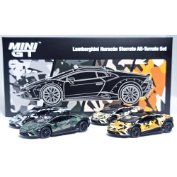 Mini GT Lamborghini Huracán Sterrato "All-Terrain Set" (Zestaw 4 Modeli)