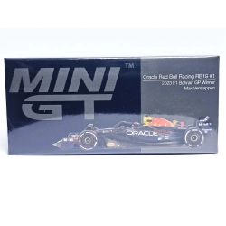 Mini GT Oracle Red Bull Racing RB19 #1 Max Verstappen 2023 F1 2023 Bahrain GP Winner