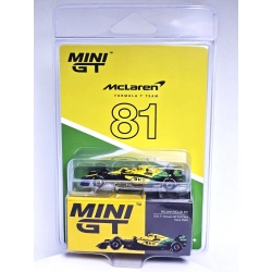 Mini GT McLaren MCL38 #81 – Oscar Piastri – 2nd Place Monaco GP 2024 – Blister Pack