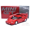 Mini GT Lamborghini Countach 25th Anniversary – Red – 1988 – LHD