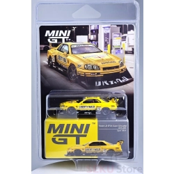 Mini GT Nissan LB-ER34 Super Silhouette Skyline – Sport Yellow – Blister Pack