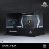 MoreArt Diorama 1:64 Hala sprzedażowa Lamborghini LED Obrotowa z figurką