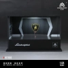MoreArt Diorama 1:64 Hala sprzedażowa Lamborghini LED Obrotowa z figurką