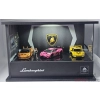 MoreArt Diorama 1:64 Hala sprzedażowa Lamborghini LED Obrotowa z figurką