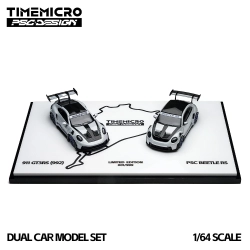 TimeMicro × PSC Design 1/64 992 GT3 RS & Beetle RS Nürburgring Dual Car Set