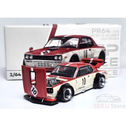 Pop Race Nissan Skyline GT-R "Hakosuka" V8 Drift Watanabe "Cream/Red"