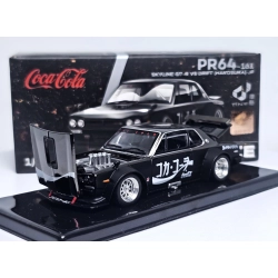 Pop Race Nissan Skyline GT-R "Hakosuka" Drift "Coca-Cola Zero Japan" (Black Chrome)