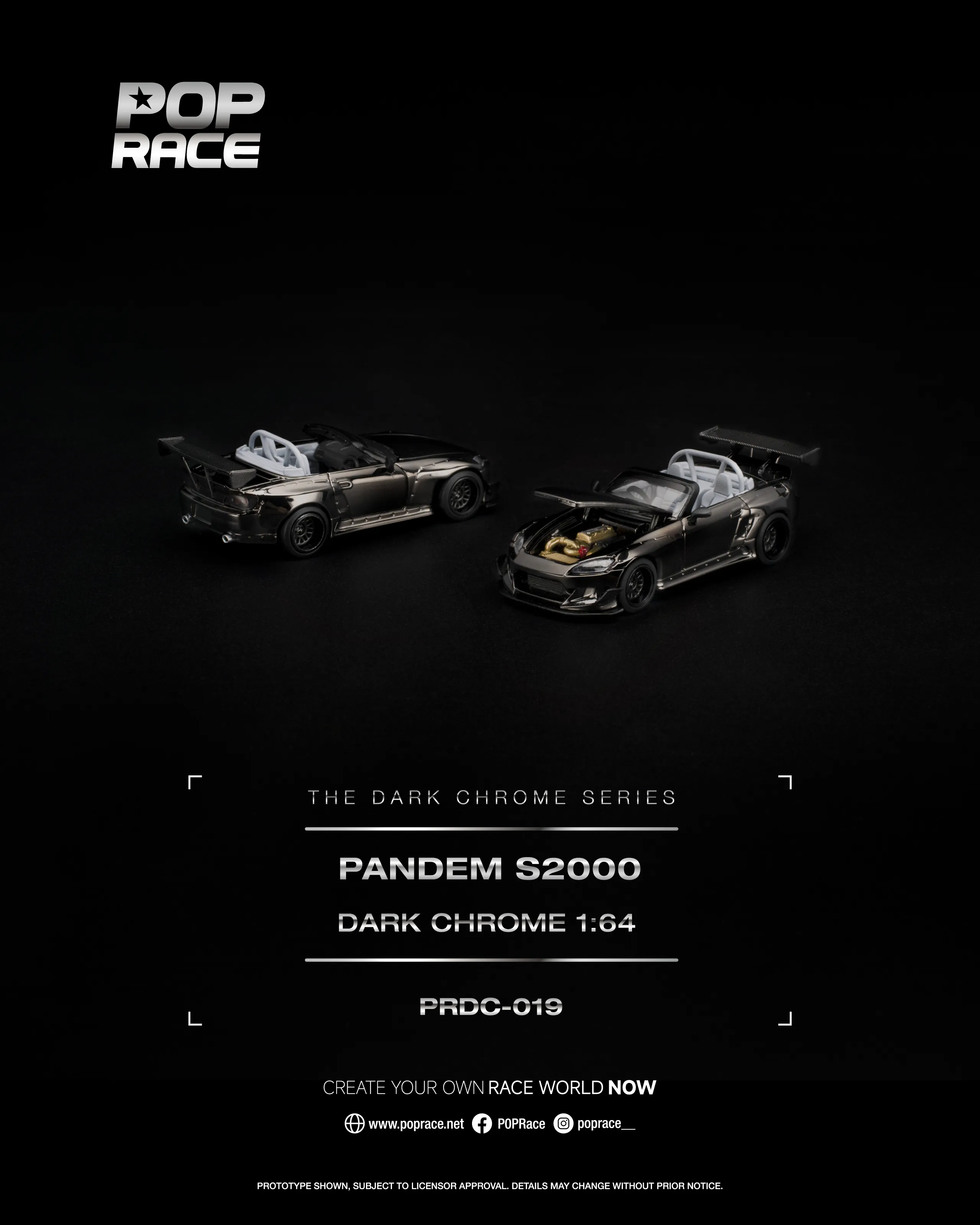 PRDC019 PANDEM S2000 DARK CHROME