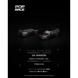 Pop Race Nissan Skyline (R34) Wagon – Dark Chrome