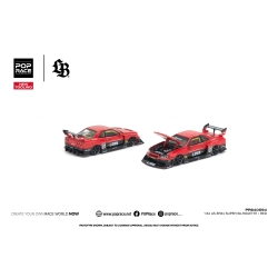 Pop Race Nissan Skyline (LB-ER34) Super Silhouette – Red