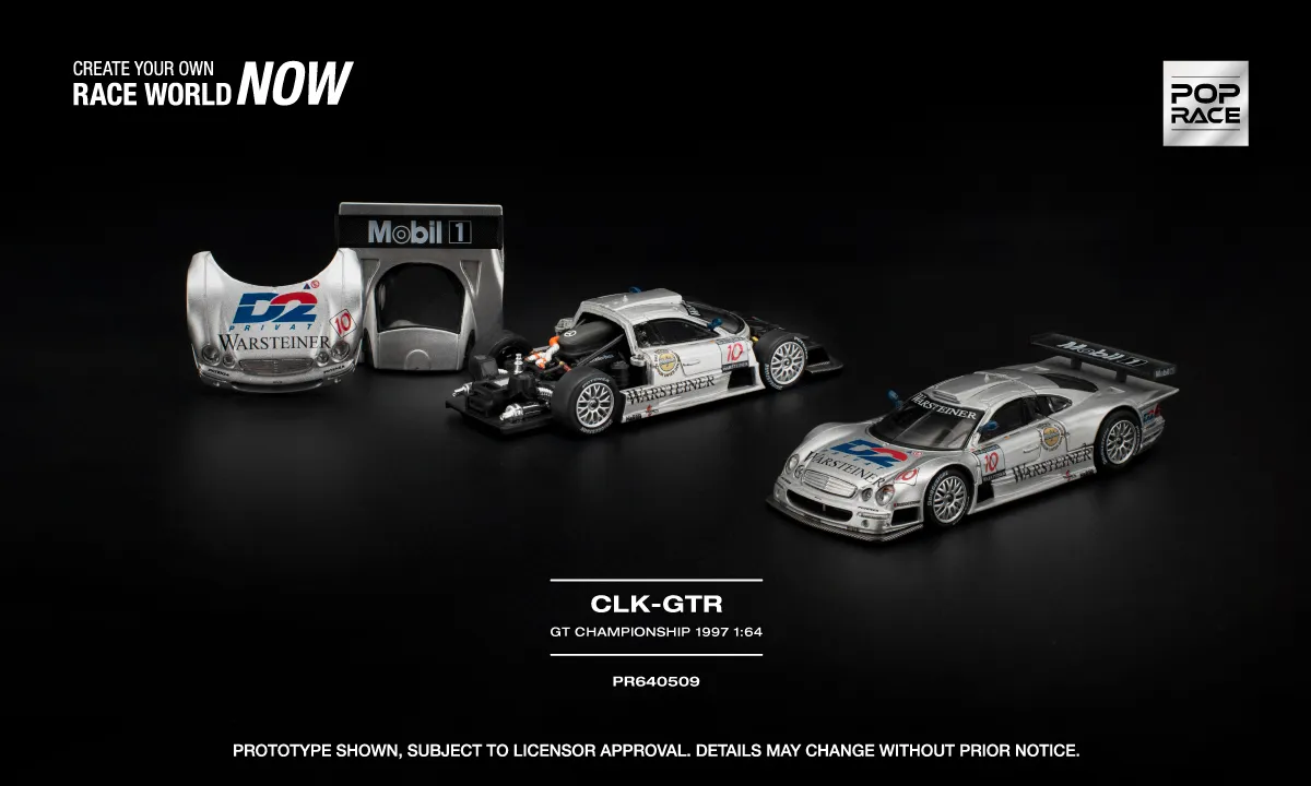 Król kategorii GT1: Pop Race MERCEDES-BENZ AMG CLK GTR FIA GT CHAMPIONSHIP 1997 (PR640509)