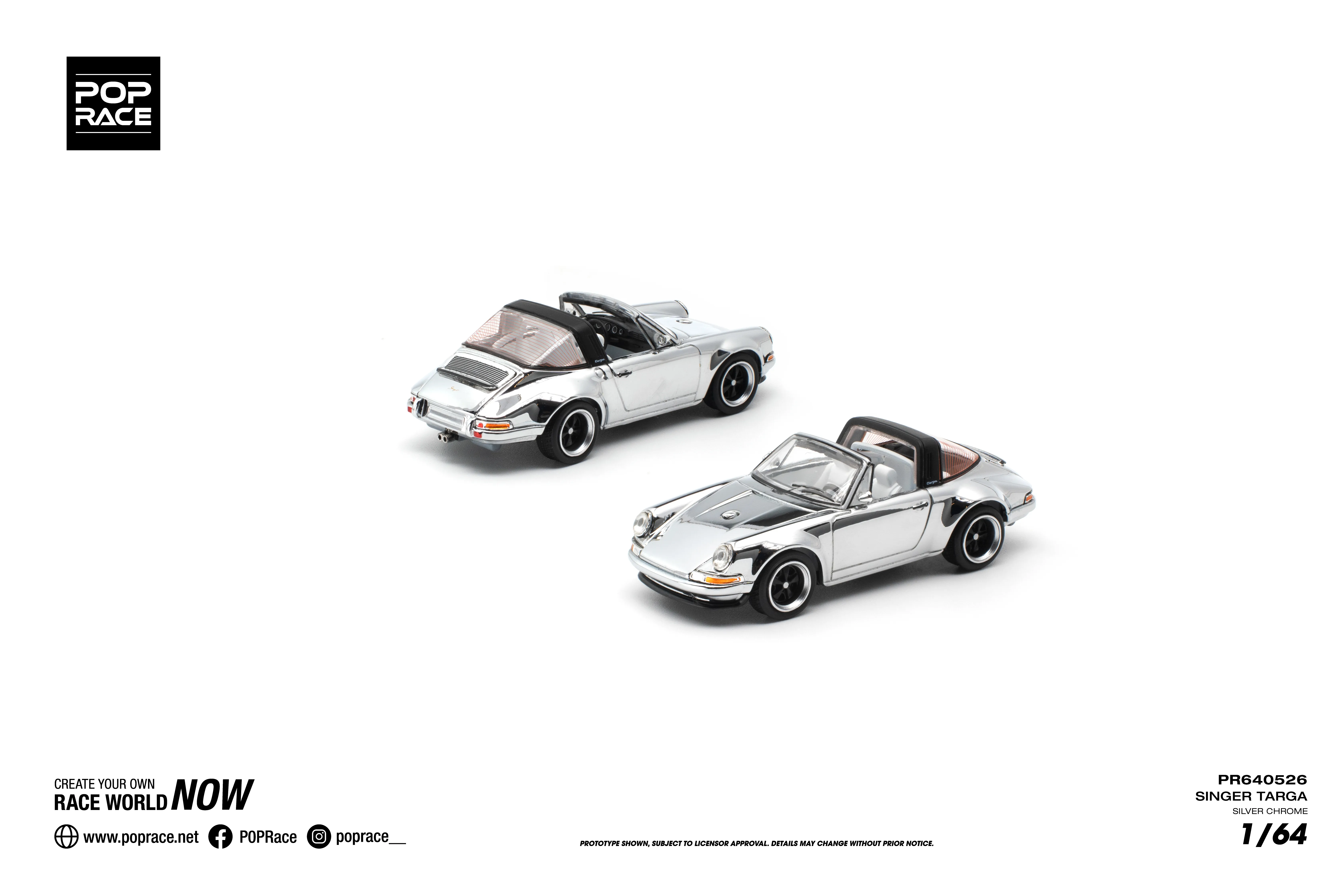 PR640526 | SINGER TARGA SILVER CHROME