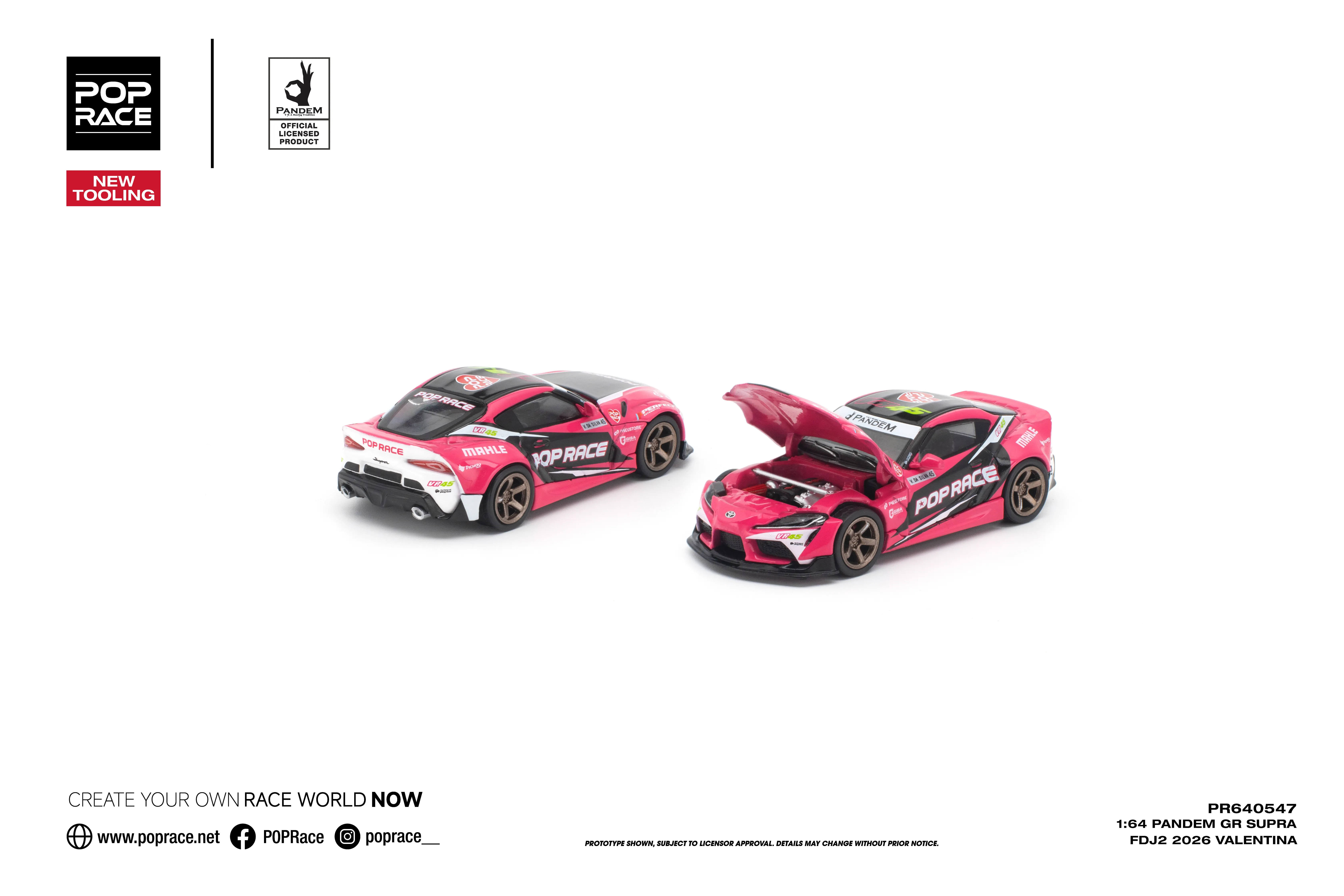 PR640547 PANDEM Toyota GR SUPRA FDJ2 VALENTINA PIAZ NEW TOOLING