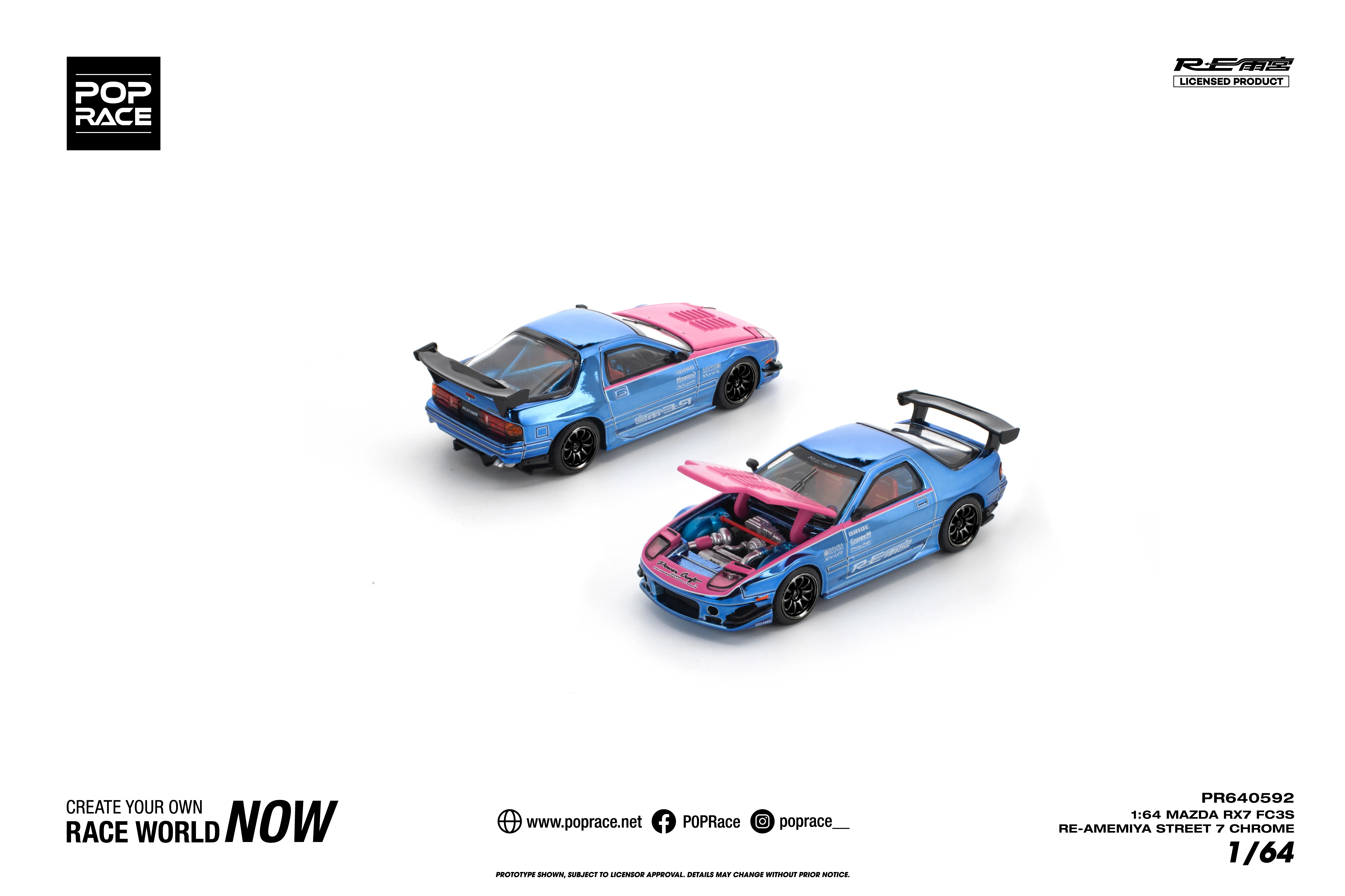 PR640592 | MAZDA RX7 (FC3S) RE-AMEMIYA (Street7 Chrome)