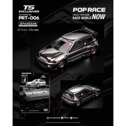 Pop Race Honda Civic EG6 Pandem – Silver Chrome "Tokyo Station Exclusives"