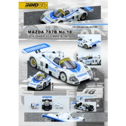 Inno64 Mazda 787B #18 – White & Blue Livery – 24h Le Mans 1991
