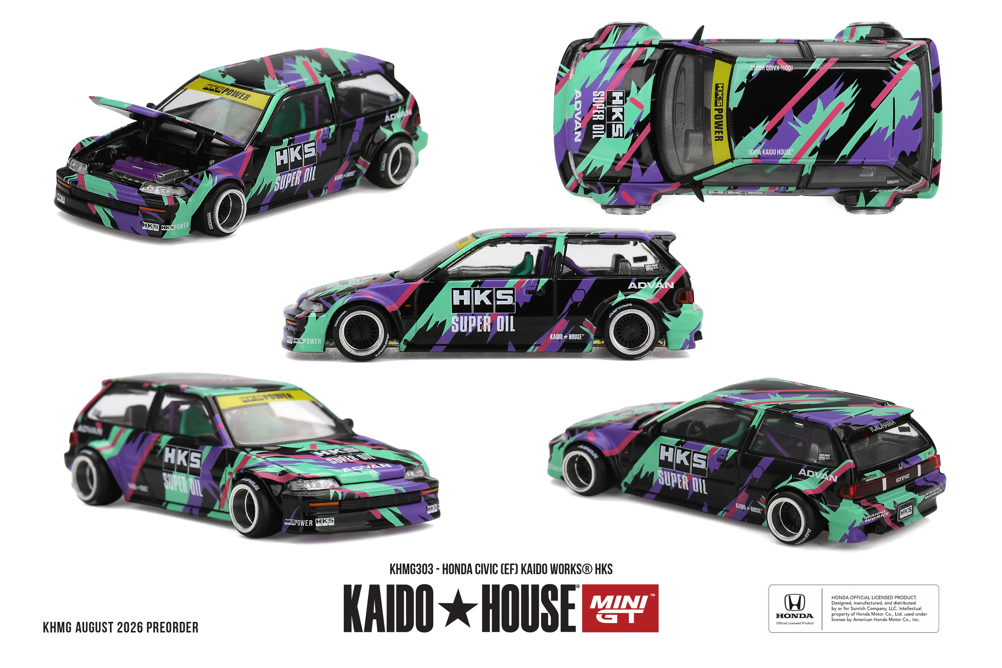 KHMG303 Honda Civic (EF) Kaido Works HKS Sekustore