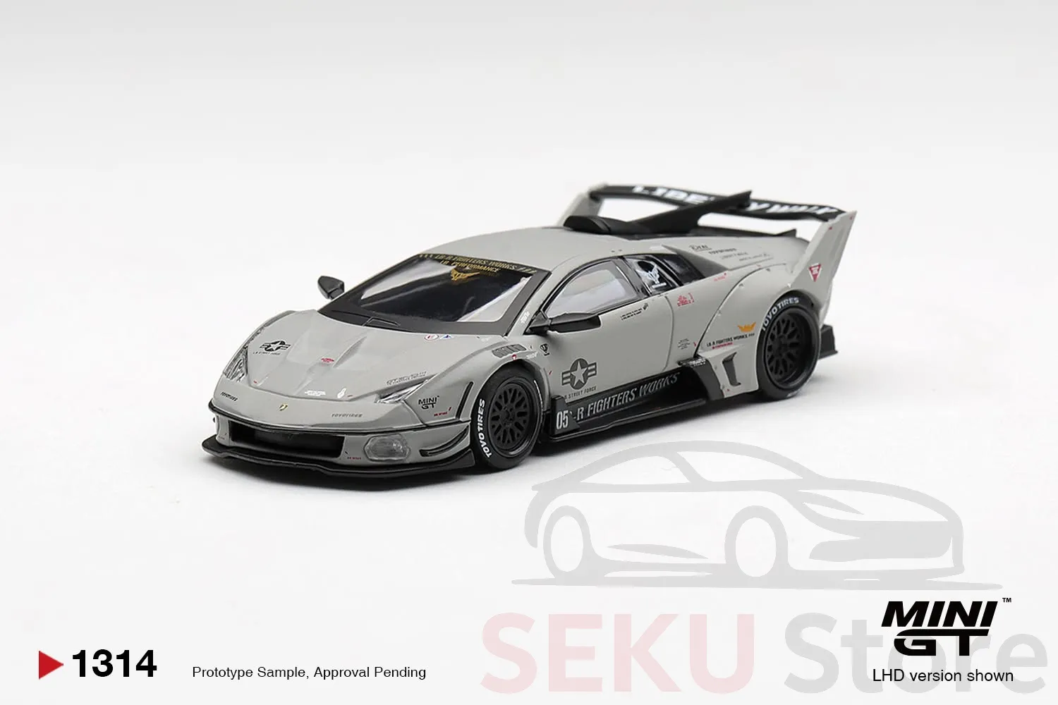 Mini GT Lamborghini LB-Silhouette WORKS MURCIELAGO GT Evo Fighter