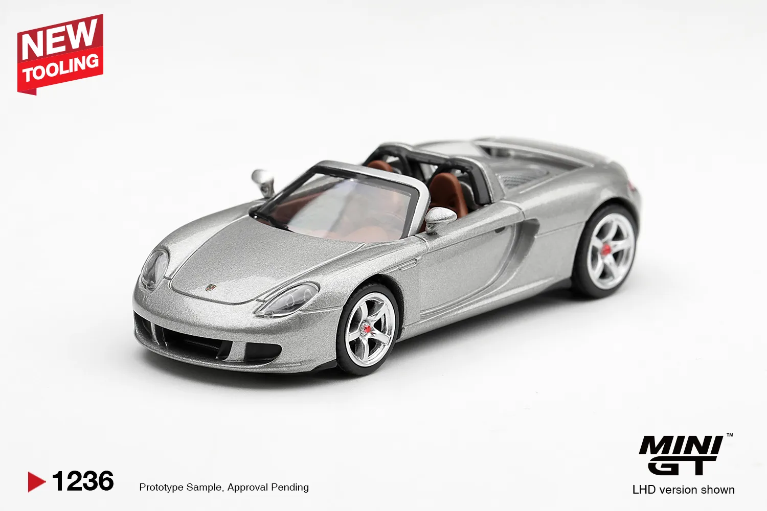 MGT01236 Mini GT Porsche Carrera GT (GT Silver)