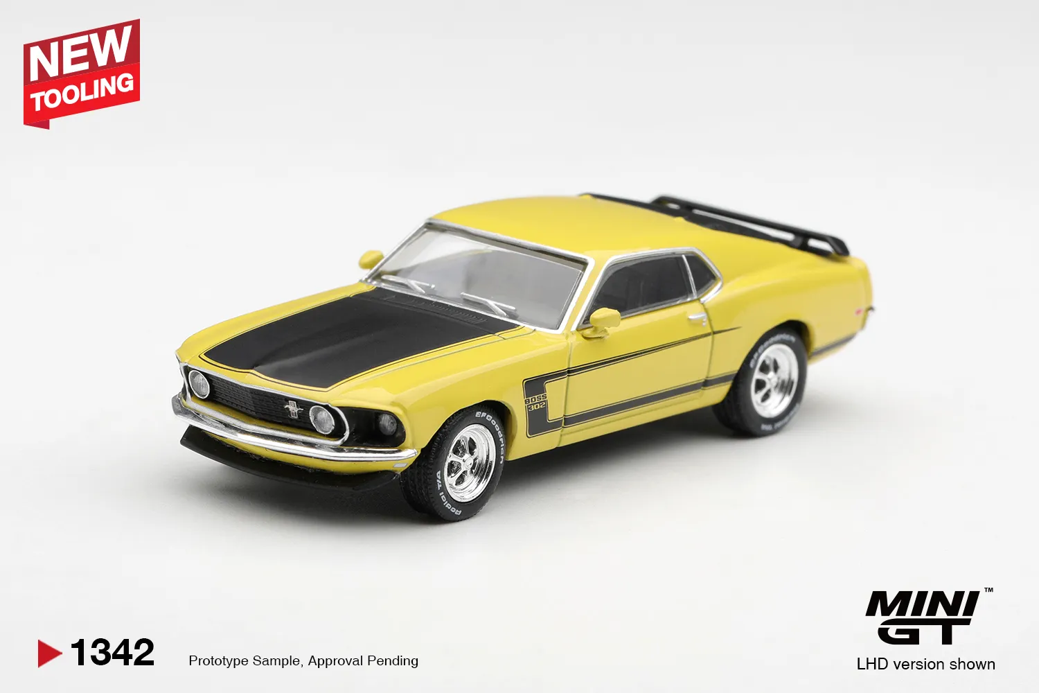 MGT01342 | Ford Mustang Boss 302 1969 Bright Yellow