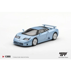 Mini GT Bugatti EB110 GT – Azzurro Metallizzato – Mondial de l'Automobile 1992 - Blister