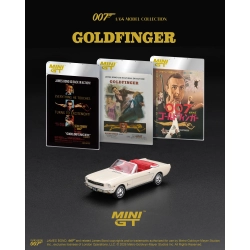 Mini GT Ford Mustang Convertible (1964) – Goldfinger (007 James Bond) (Blister Pack)