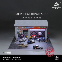 MoreArt 1/64 – Racing Car Repair Shop Scene