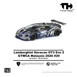 Trends Hobby 1/64 Lamborghini Huracan GT3 EVO - GTWCA Malaysia 2026 #29