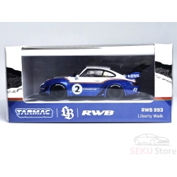 Tarmac Works Porsche RWB 993 #2 – Liberty Walk (Blue / White)